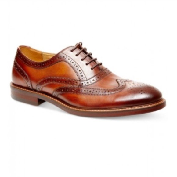 Steve Madden Other - Steve Madden Bisson Wingtip Oxford Tan Mens Casual Dress Shoes